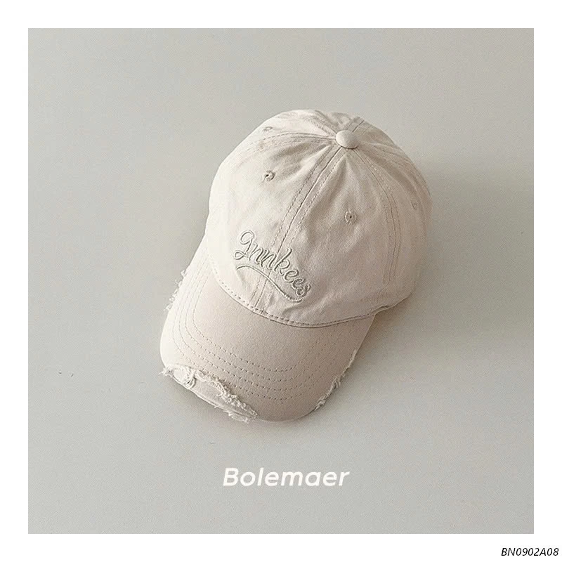 MŨ KẾT RÁCH THÊU CHỮ