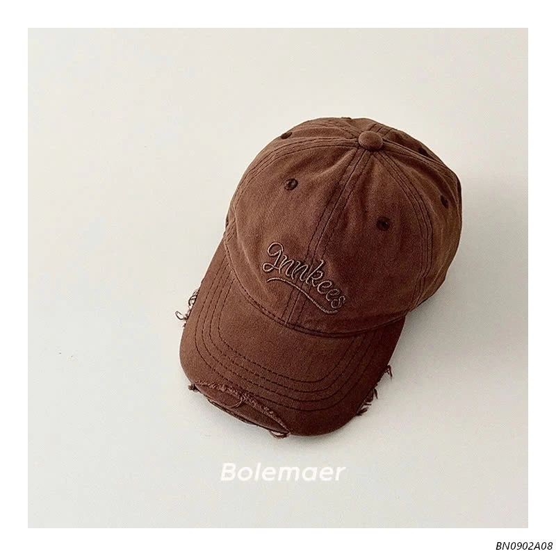 MŨ KẾT RÁCH THÊU CHỮ