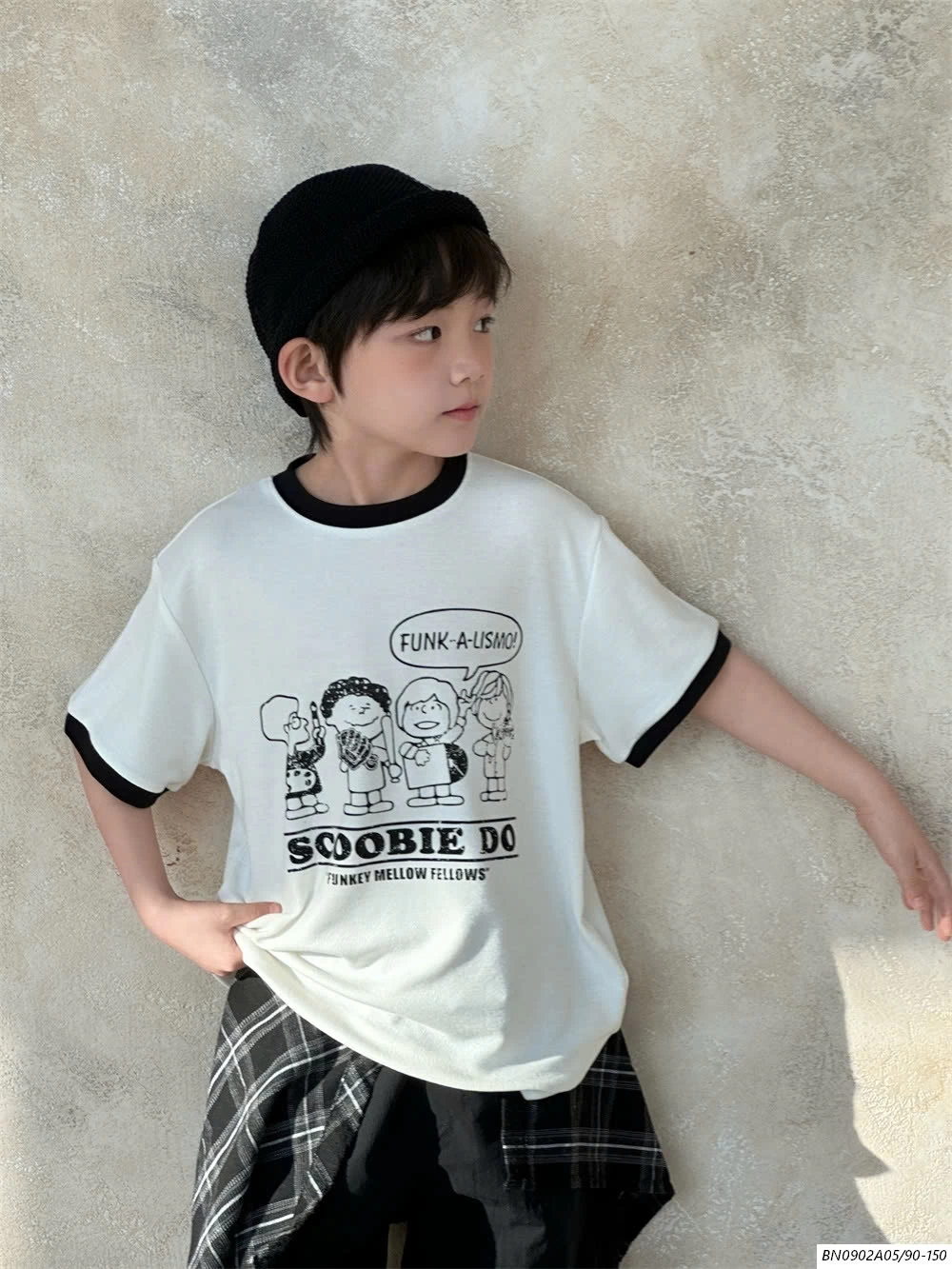 ÁO THUN HÌNH PHỐI MÀU VIỀN