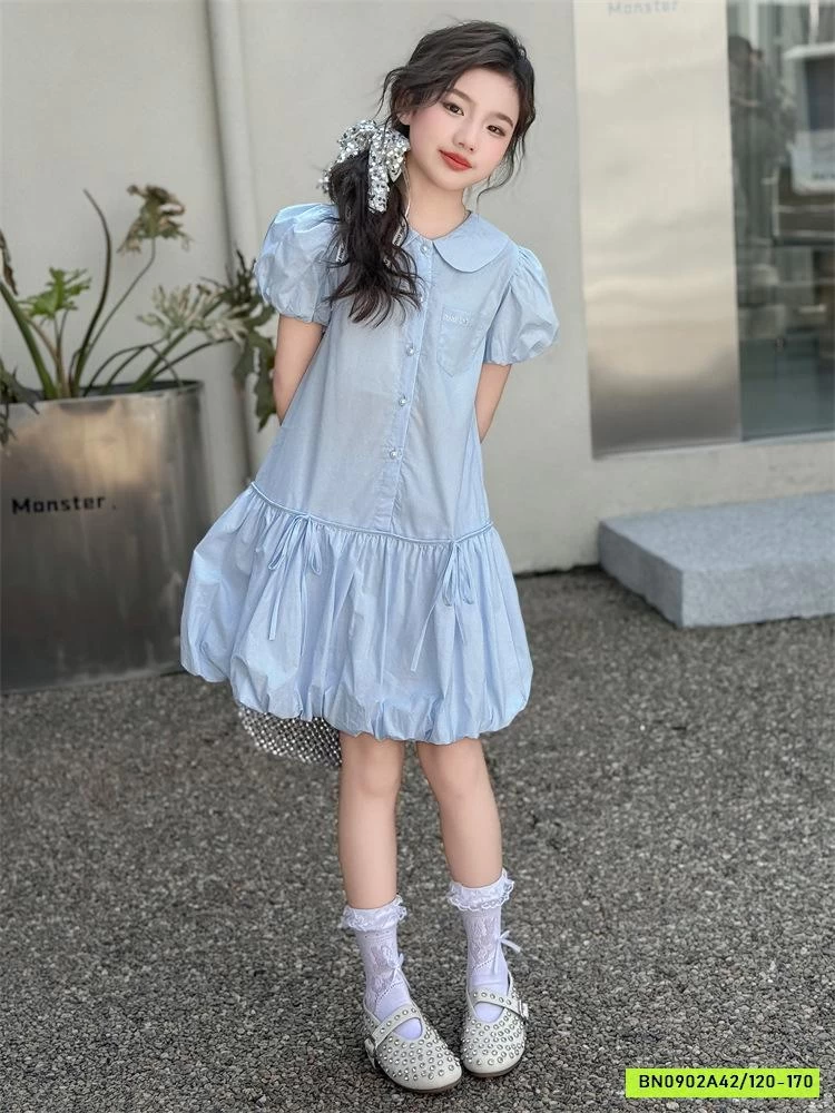 ĐẦM BÍ SƠ MI XANH SZ ĐẠI