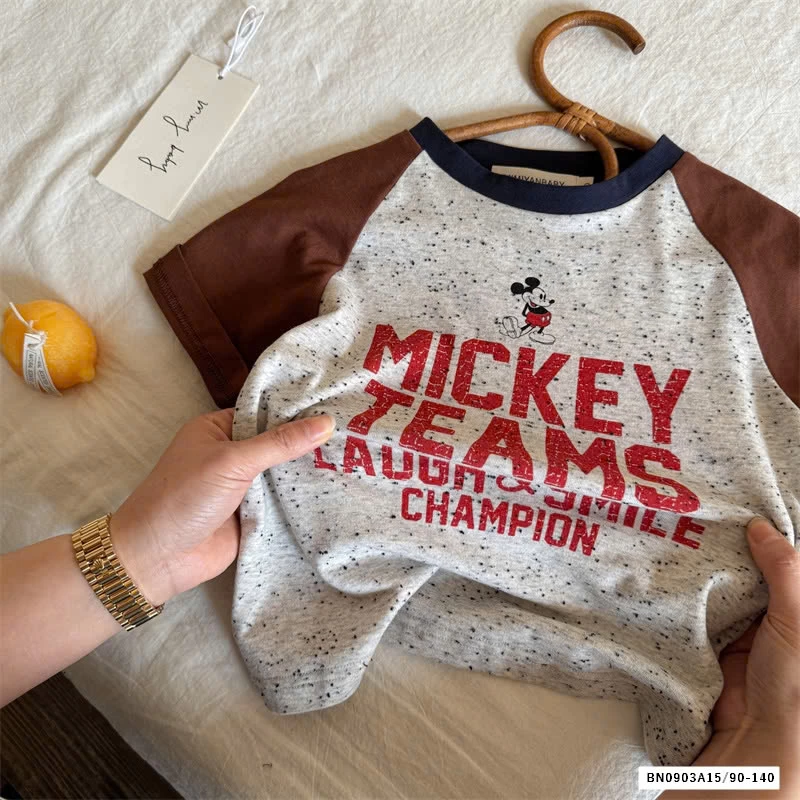 ÁO THUN MUỐI TIÊU MICKEY MMY