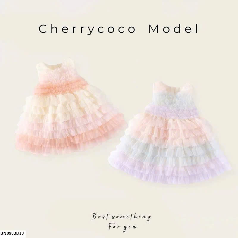 VÁY XÒE TẦNG CHERRY COCO