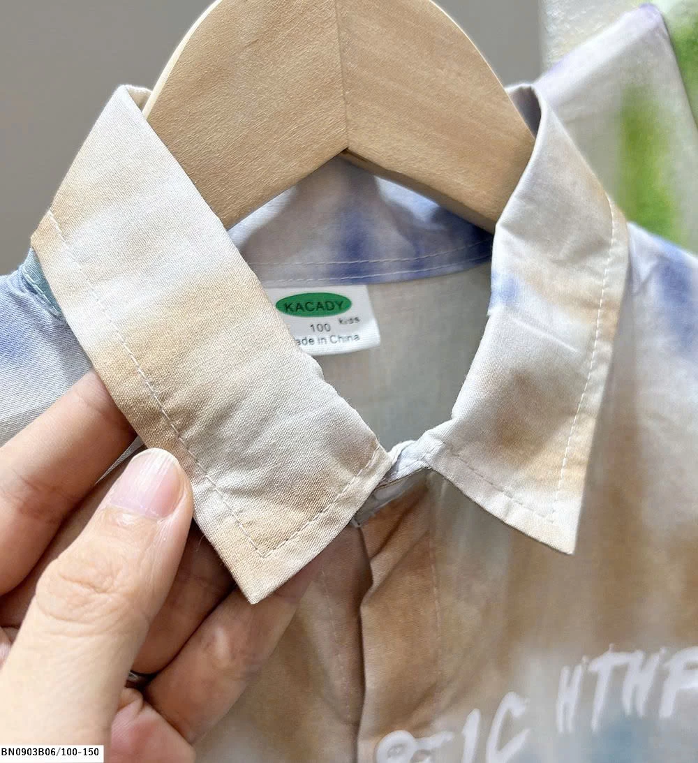 ÁO SƠ MI LOANG MÀU CÁ TÍNH