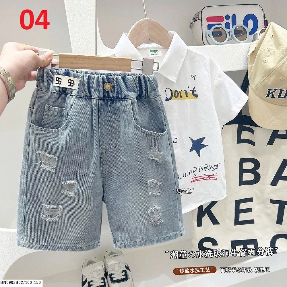BST QUẦN SHORT JEAN BÉ TRAI