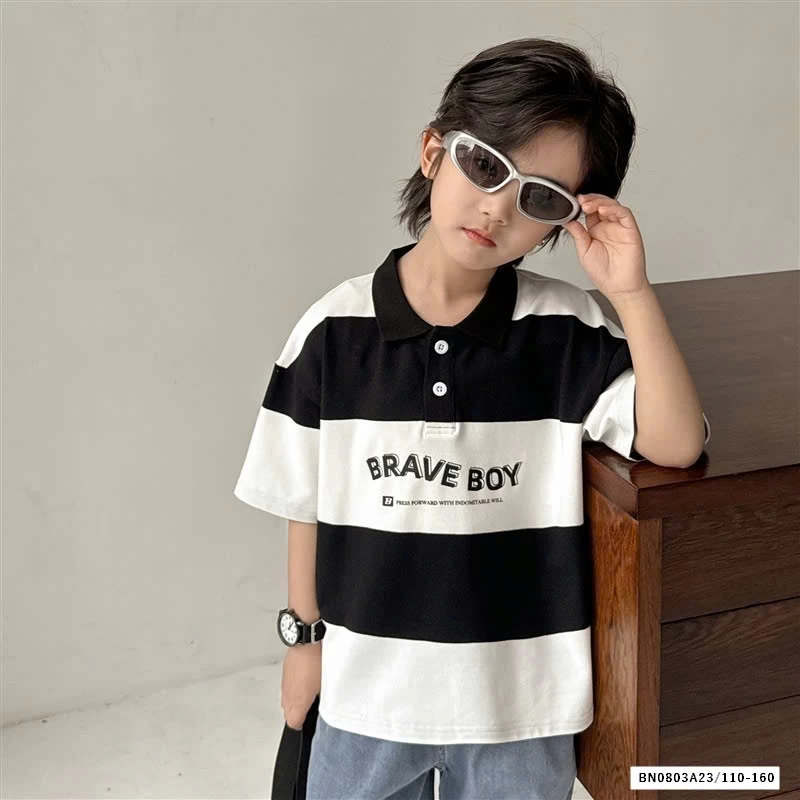 POLO KẺ ĐEN TRẮNG