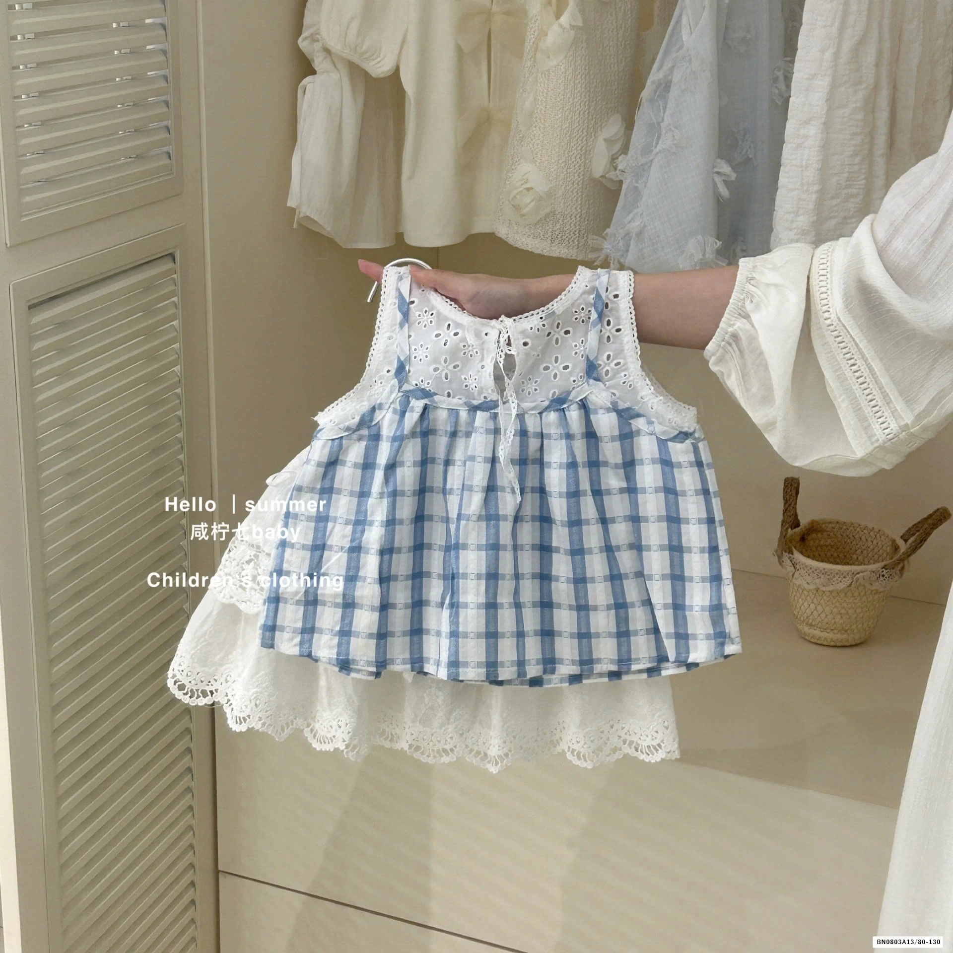 SÉT ÁO CAARO XANH CV TRẮNG