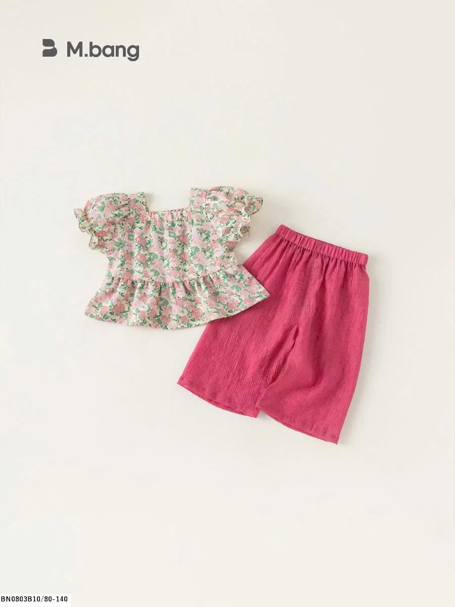 SET ÁO  HOA  QUẦN SUÔNG