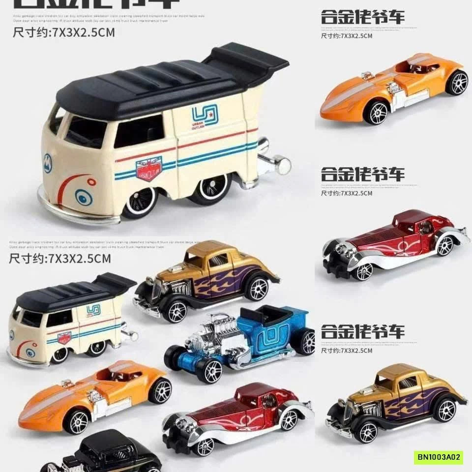 SÉT 6 MÔ HÌNH XE CỔ HỢP KIM