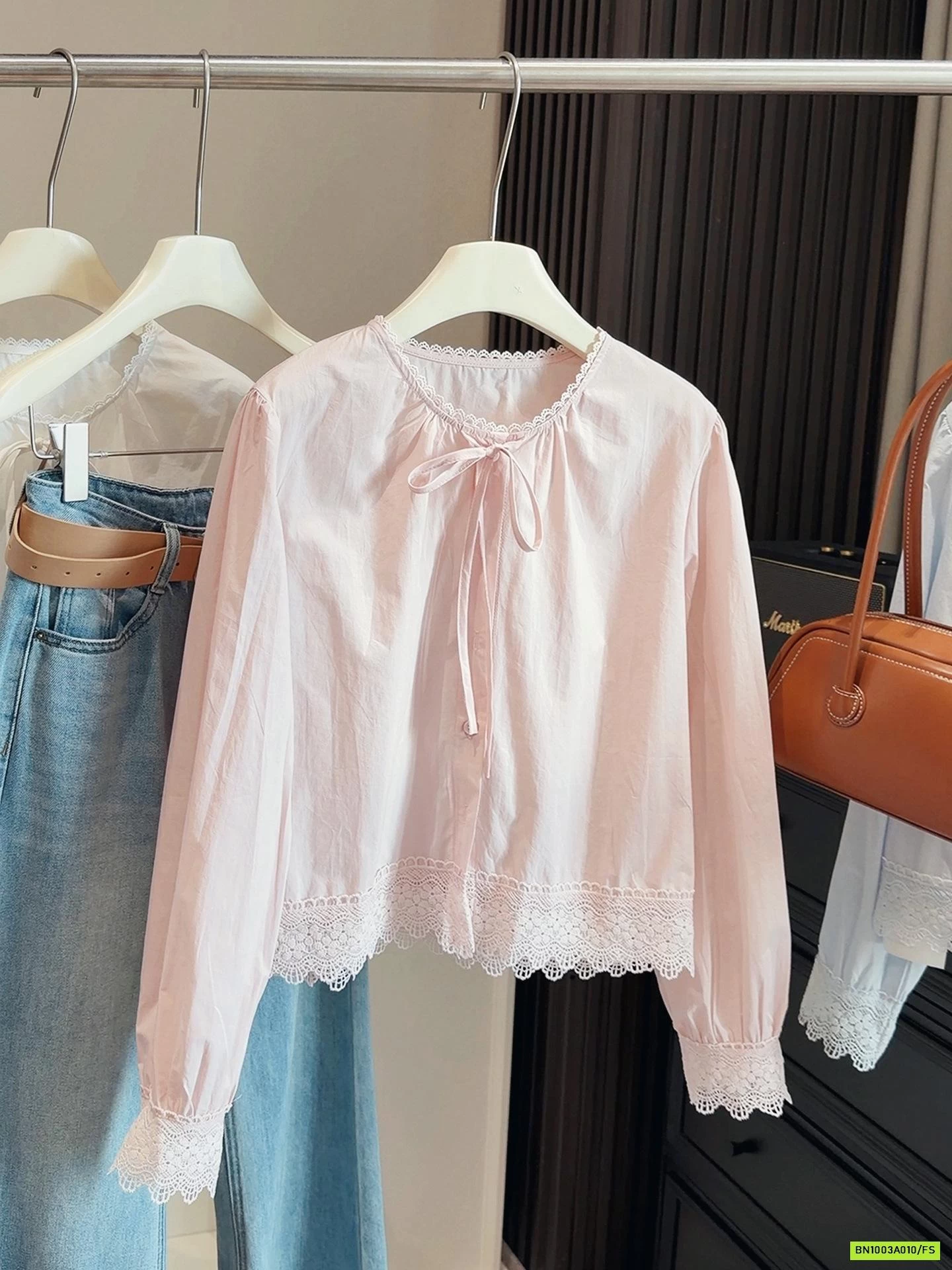 SƠ MI PHỐI VIỀN REN ANNA