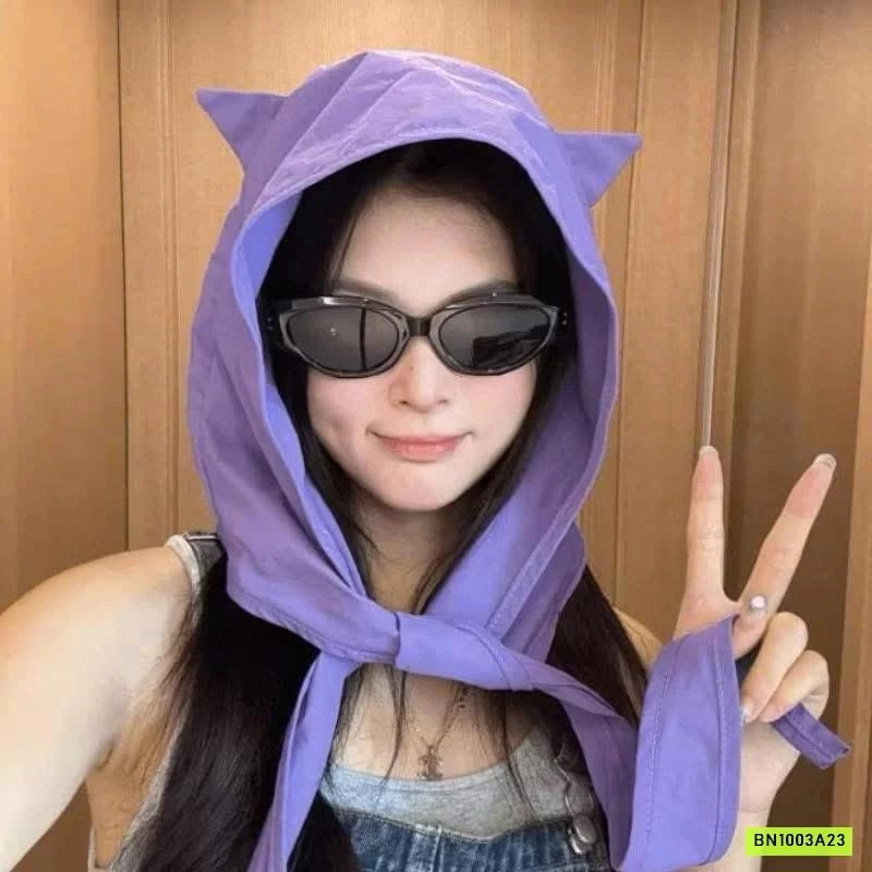 KHĂN CHỐNG NẮNG TAI MÈO KUTE