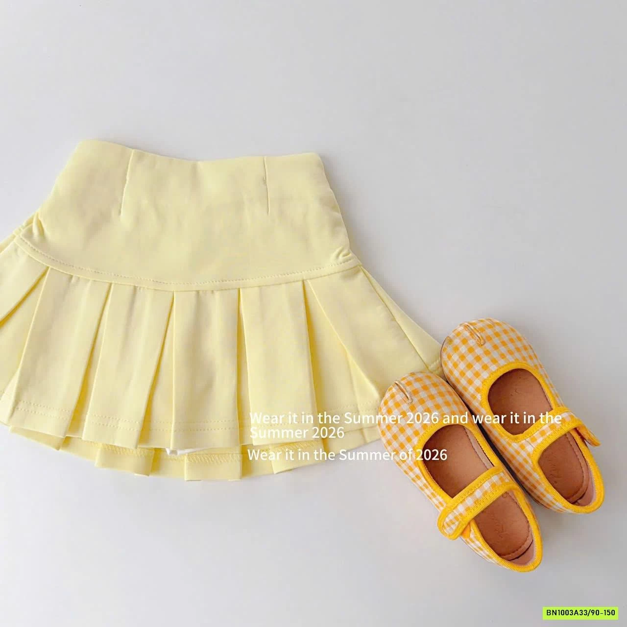 CHÂN VÁY COTTON XẾP LY T&QKIDS