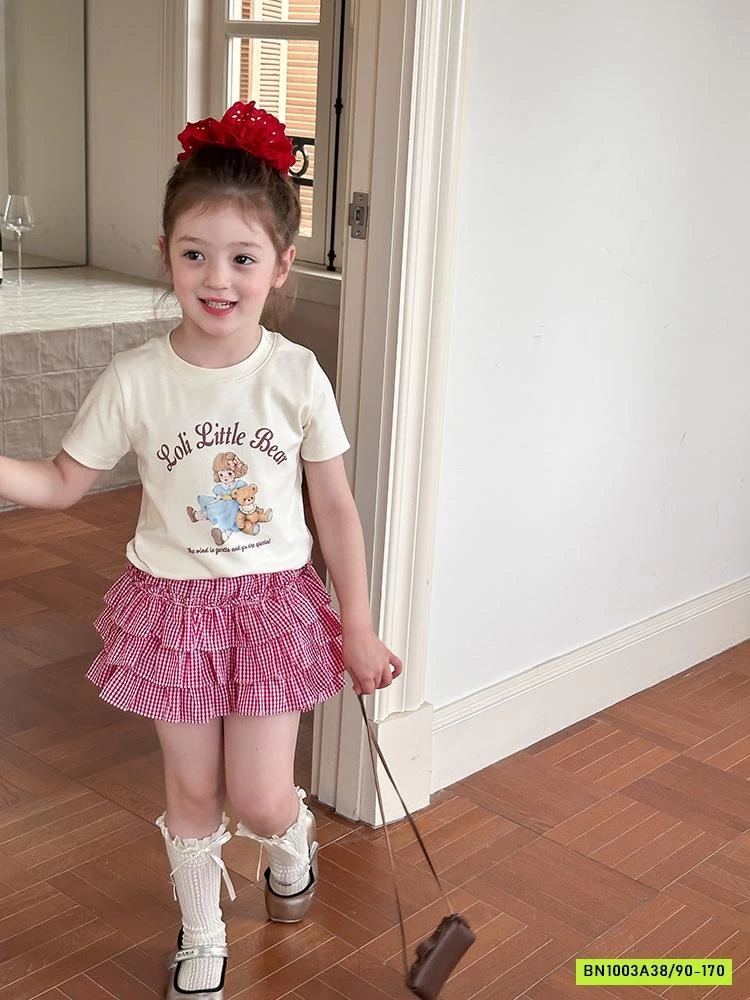 ÁO THUN CROPTOP GẤU BEAR 25C078 AMBB