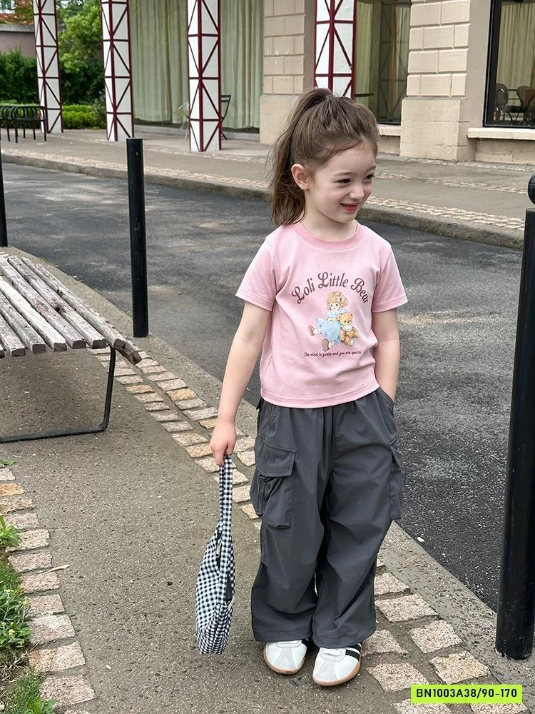 ÁO THUN CROPTOP GẤU BEAR 25C078 AMBB