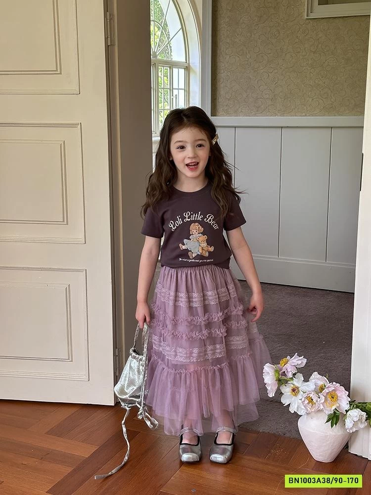 ÁO THUN CROPTOP GẤU BEAR 25C078 AMBB