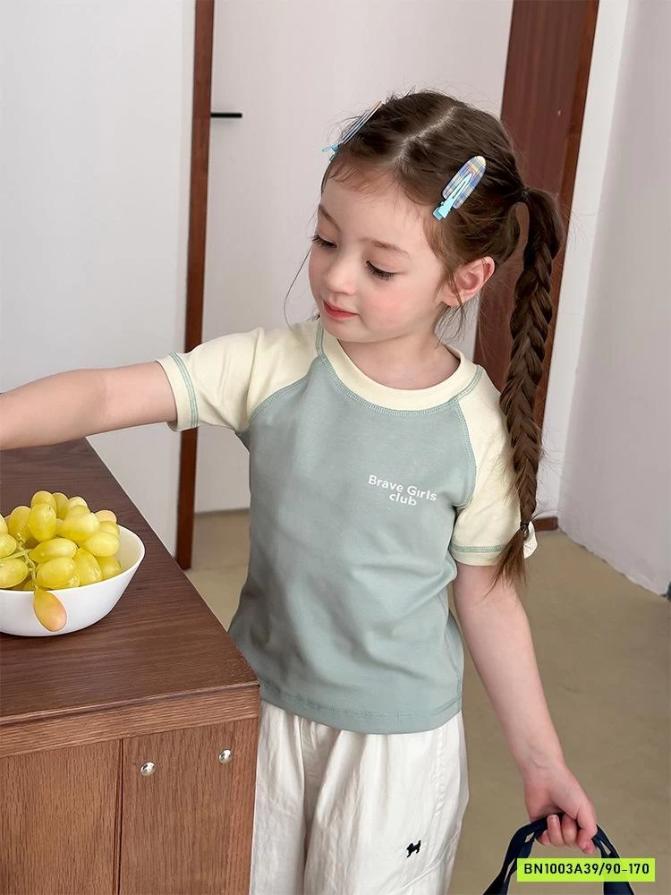 CROPTOP PHỐI MÀU TAY 25B027 AMBB