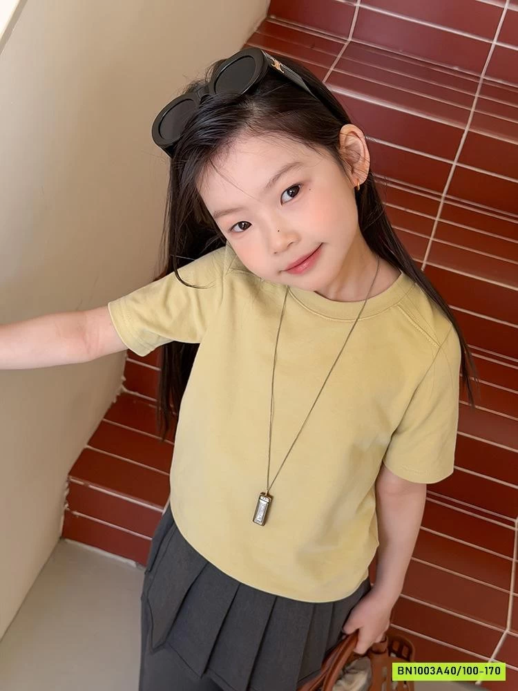 ÁO THUN TRƠN CỔ TRÒN BASIC 26A047 AMBB