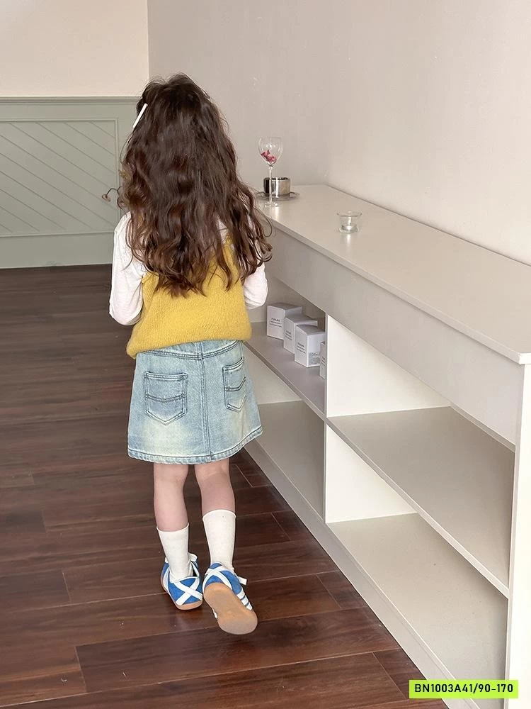 CHÂN VÁY JEANS TÚI SAU 25A040 AMBB