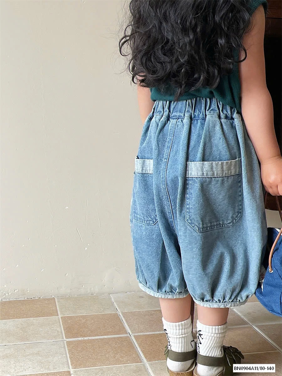 QUẦN BÍ JEANS TÚI PHỐI VIỀN