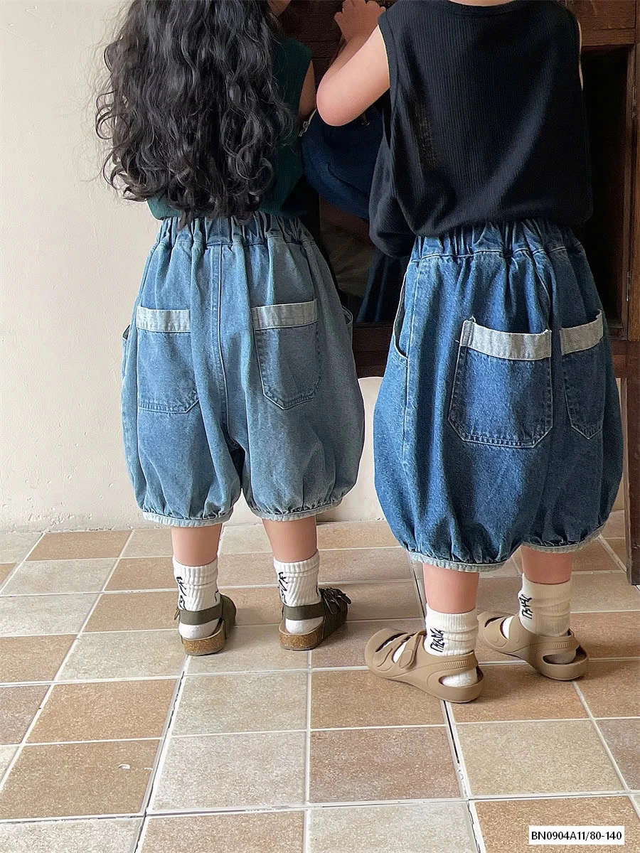 QUẦN BÍ JEANS TÚI PHỐI VIỀN