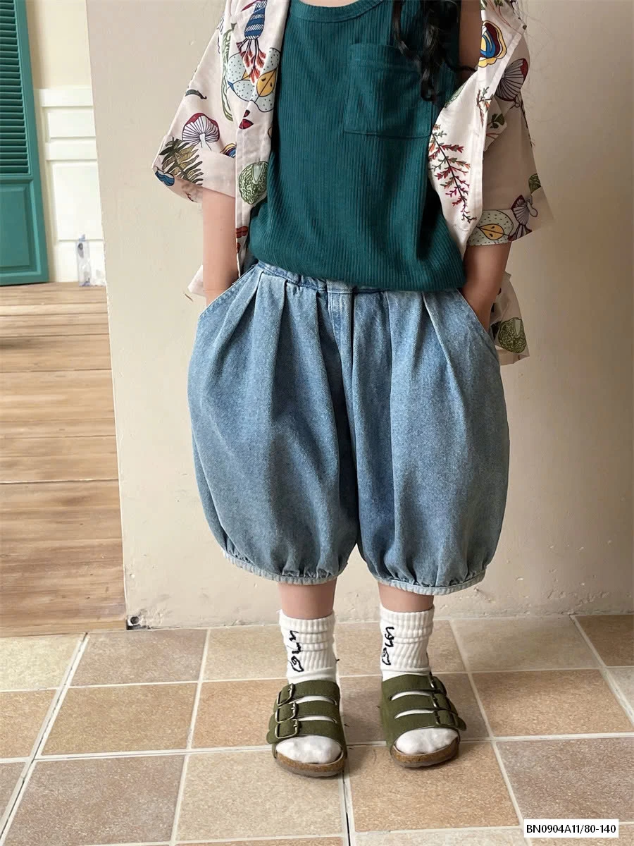 QUẦN BÍ JEANS TÚI PHỐI VIỀN