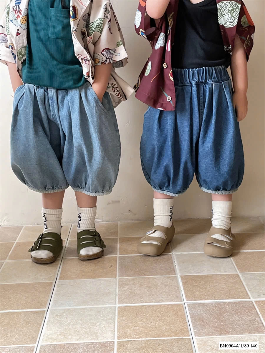 QUẦN BÍ JEANS TÚI PHỐI VIỀN