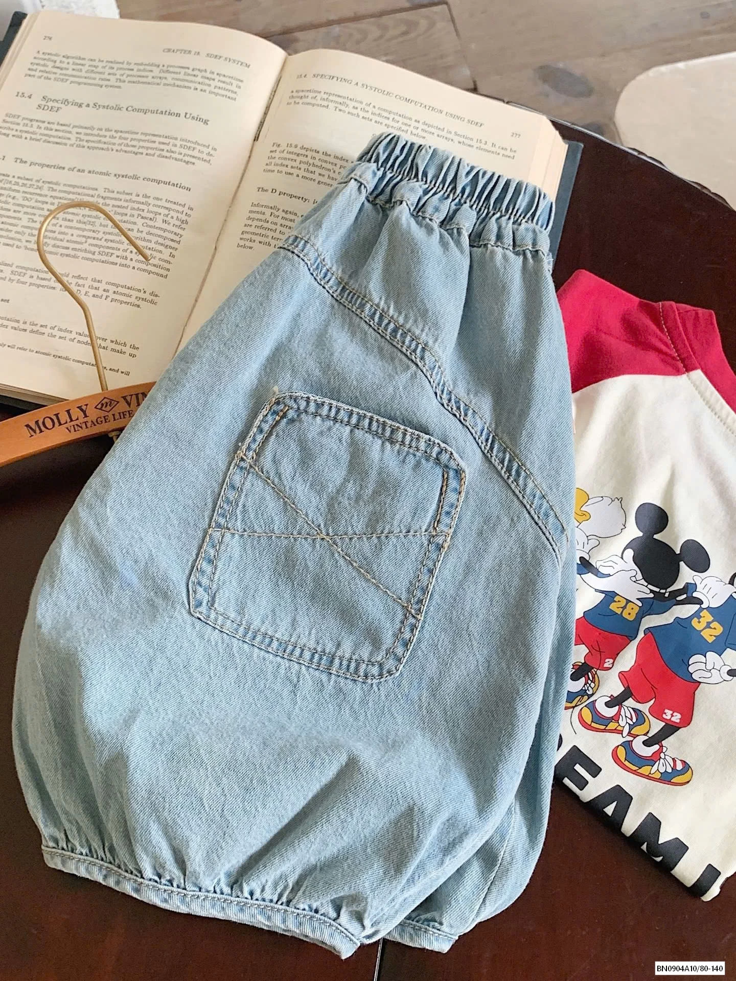 QUẦN BÍ JEANS TÚI SAU