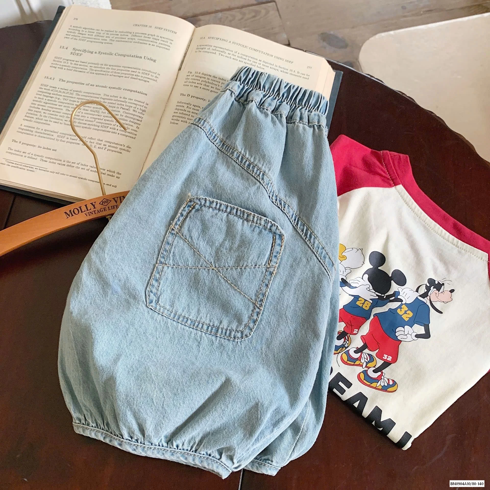 QUẦN BÍ JEANS TÚI SAU