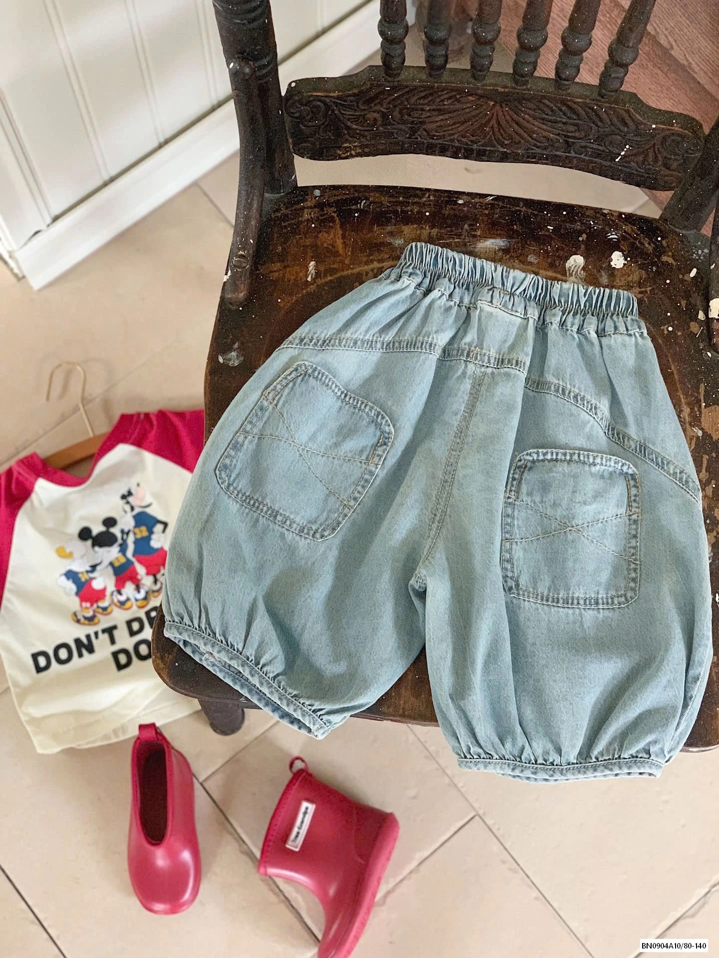 QUẦN BÍ JEANS TÚI SAU