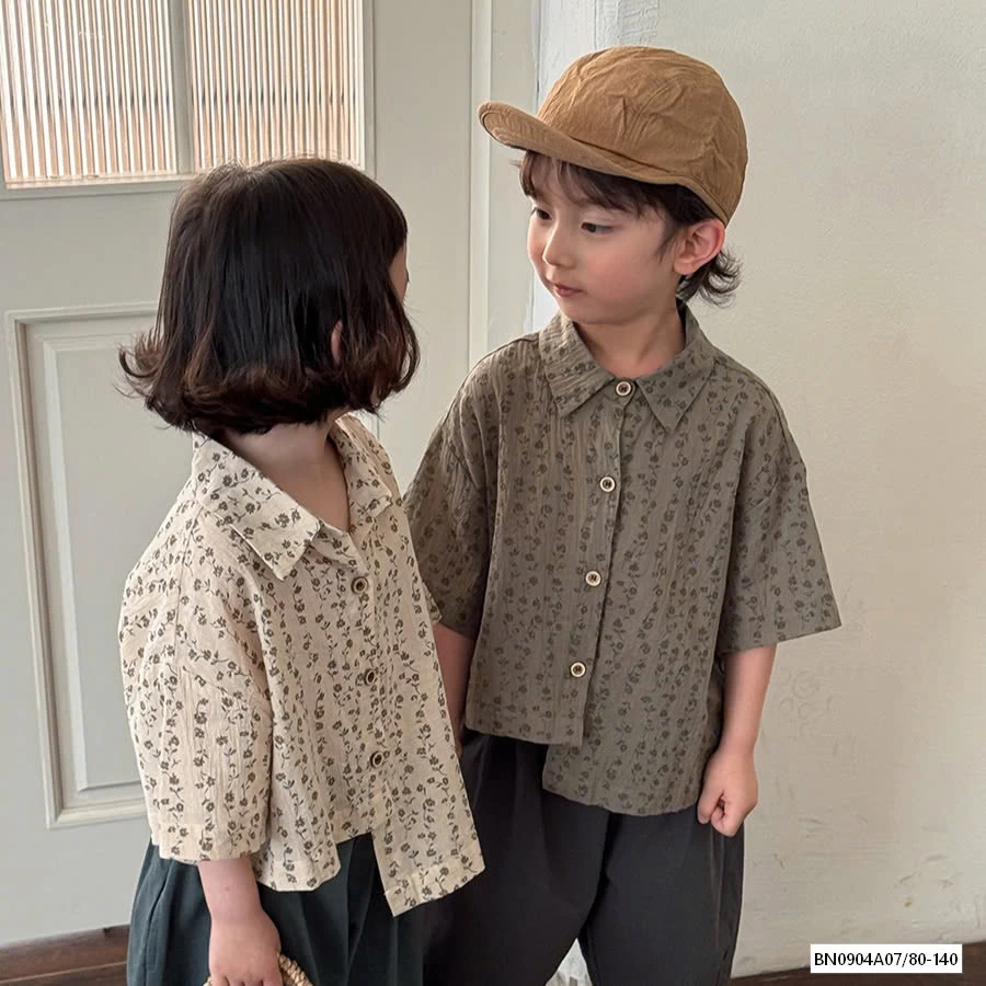 SƠ MI ĐŨI HOA NHÍ VINTAGE