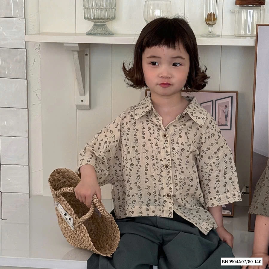 SƠ MI ĐŨI HOA NHÍ VINTAGE