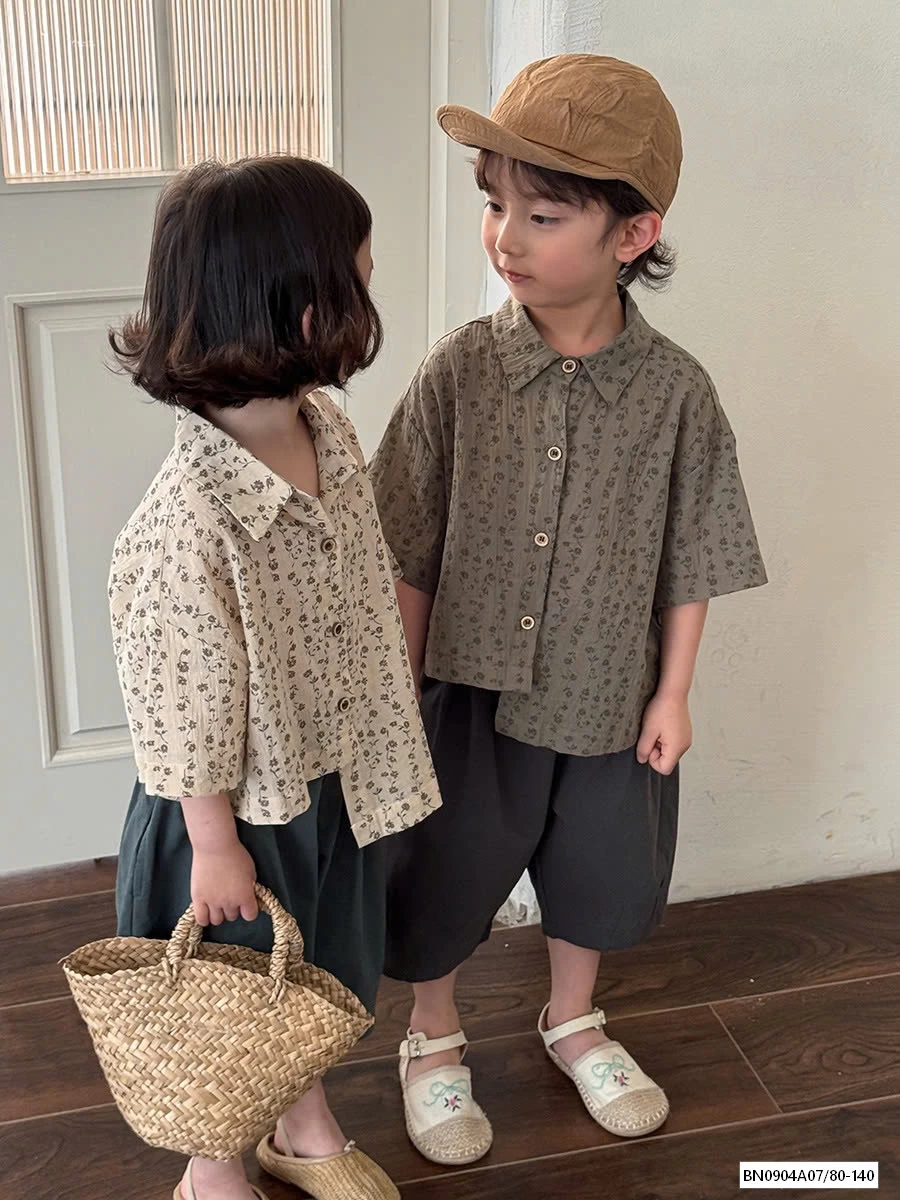 SƠ MI ĐŨI HOA NHÍ VINTAGE