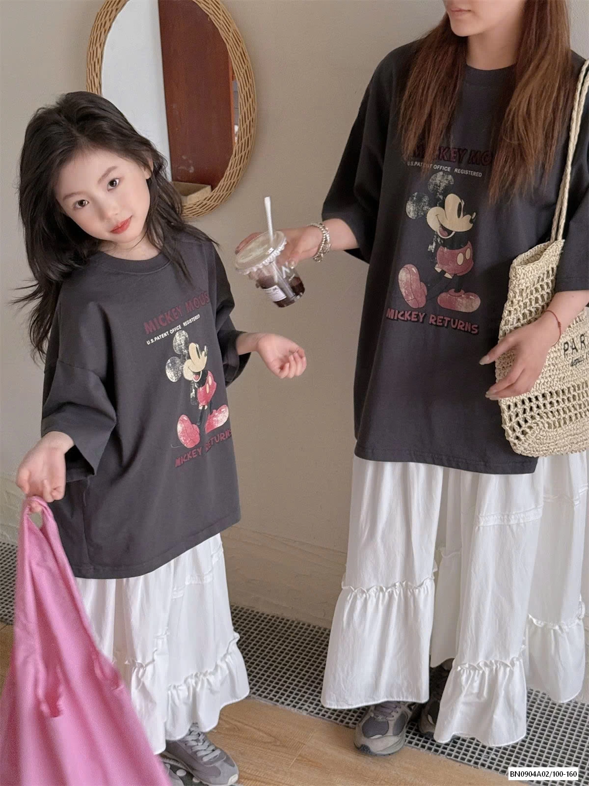 ÁO THUN MICKEY XÁM