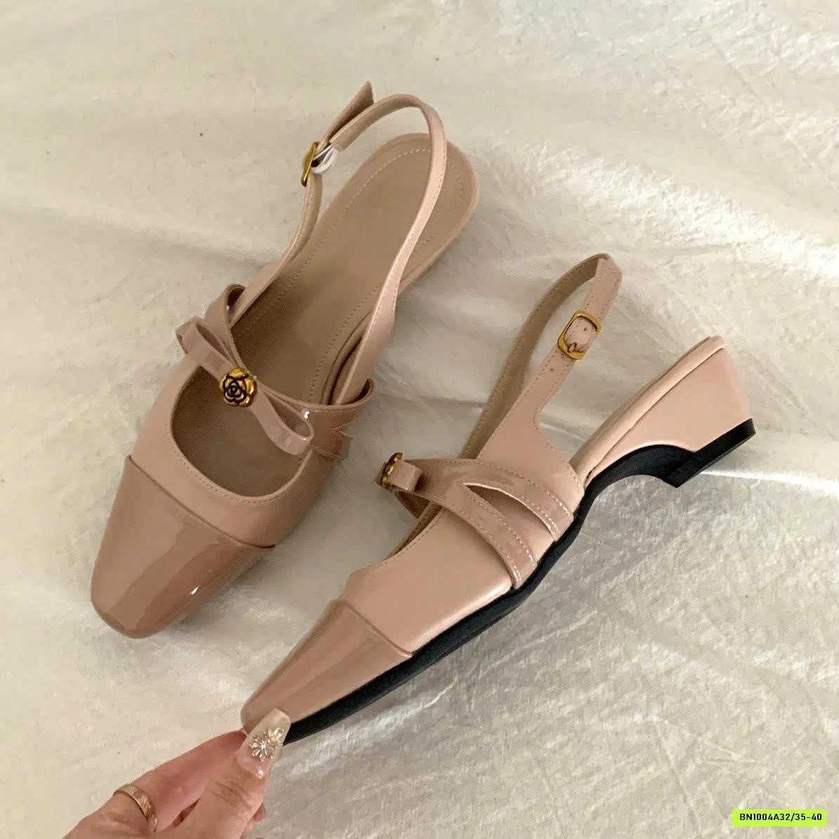 GIÀY SLINGBACK QUAI NƠ