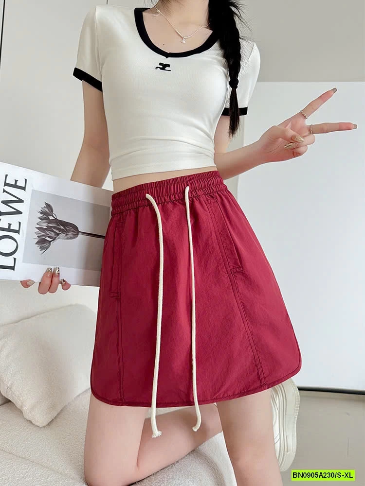 CHÂN VÁY CHỮ A CẠP CHUN