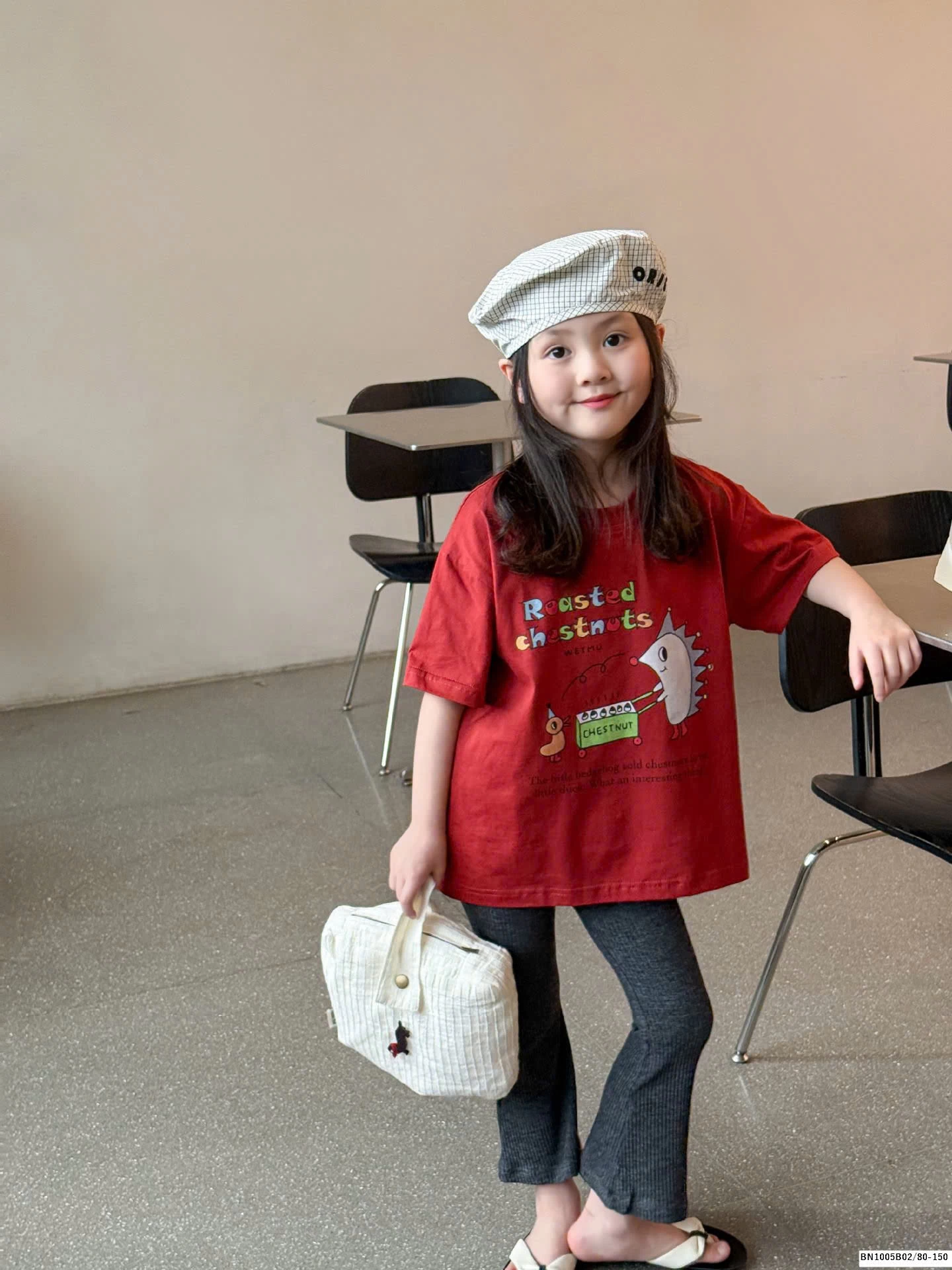 ÁO THUN IN HÌNH BÉ GÁI