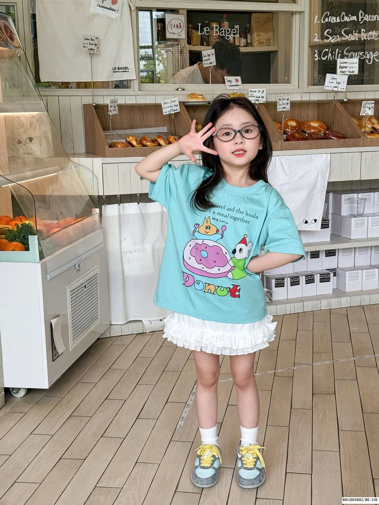 ÁO THUN IN HÌNH BÉ GÁI