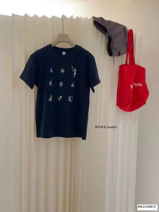 ÁO PHÔNG CỔ TRÒN HOẠ TIẾT WGWE