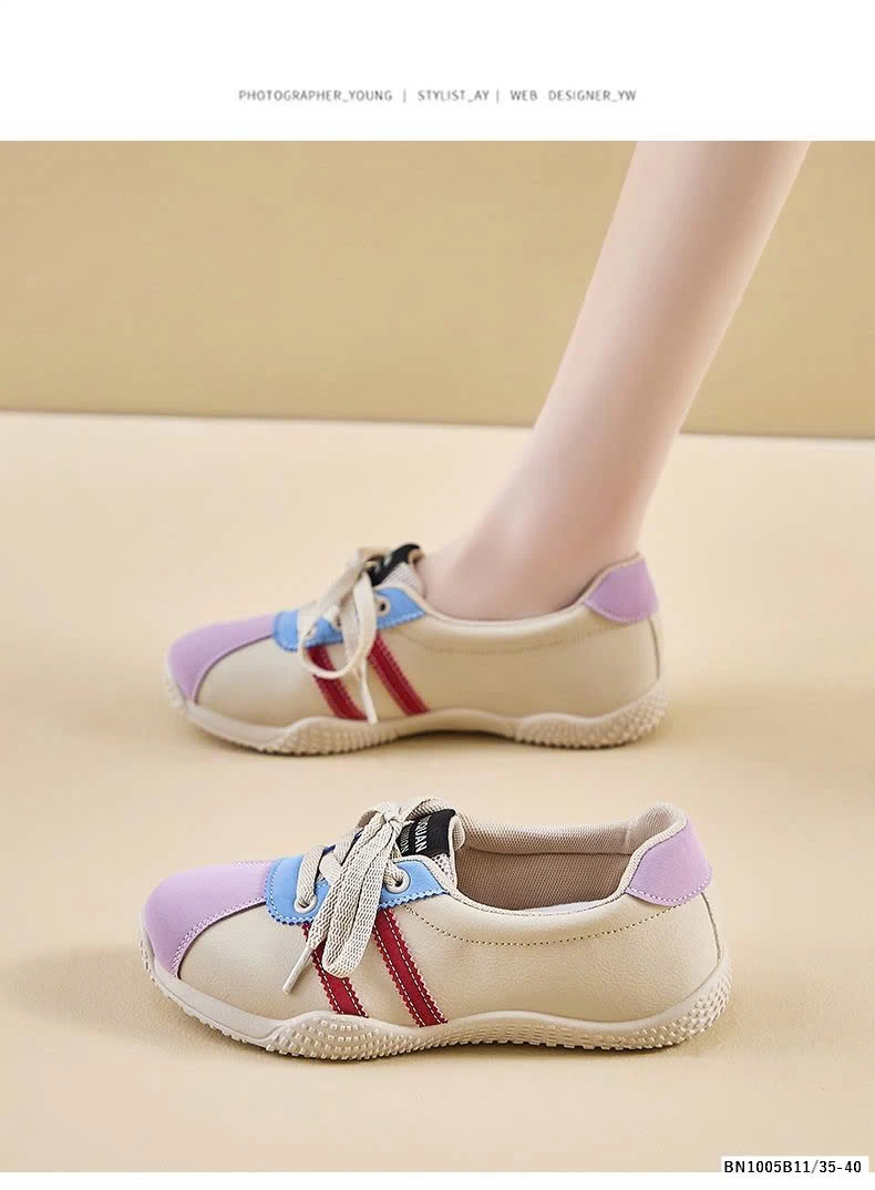 GIÀY THỂ THAO PHỐI MÀU ĐẾ ĐINH