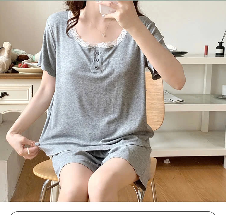 BỘ NỮ KÈM BRA MẶC NHÀ PHỐI VIỀN BÈO