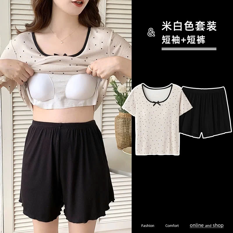 BỘ NỮ KÈM BRA MẶC NHÀ PHỐI VIỀN BÈO