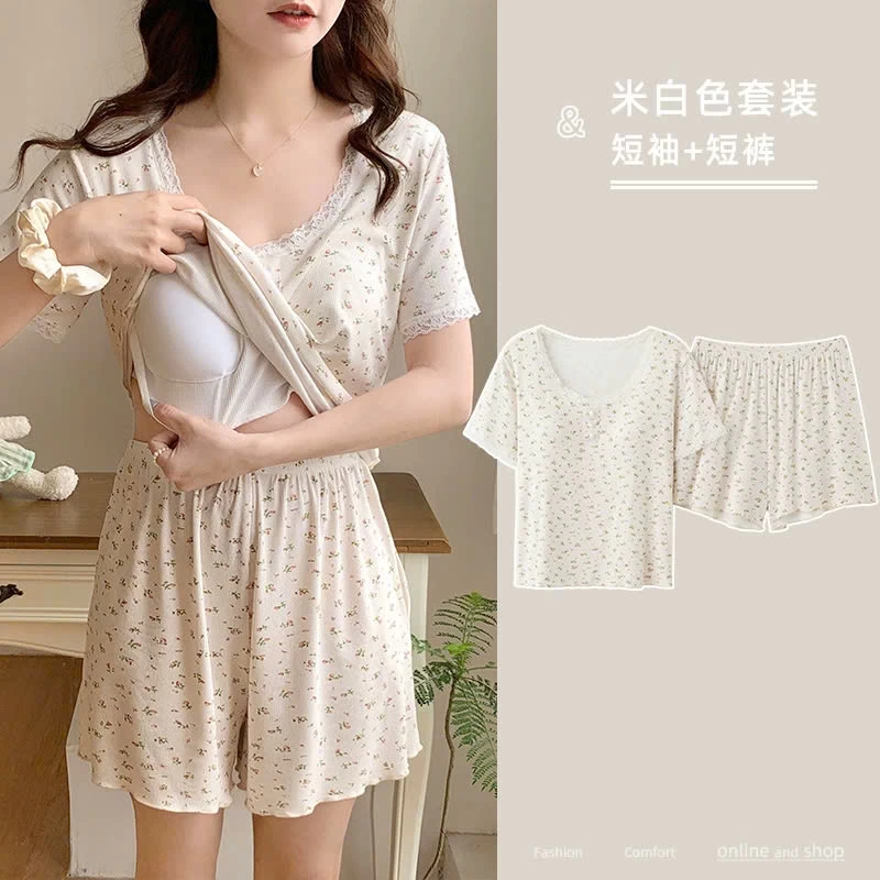 BỘ NỮ KÈM BRA MẶC NHÀ PHỐI VIỀN BÈO