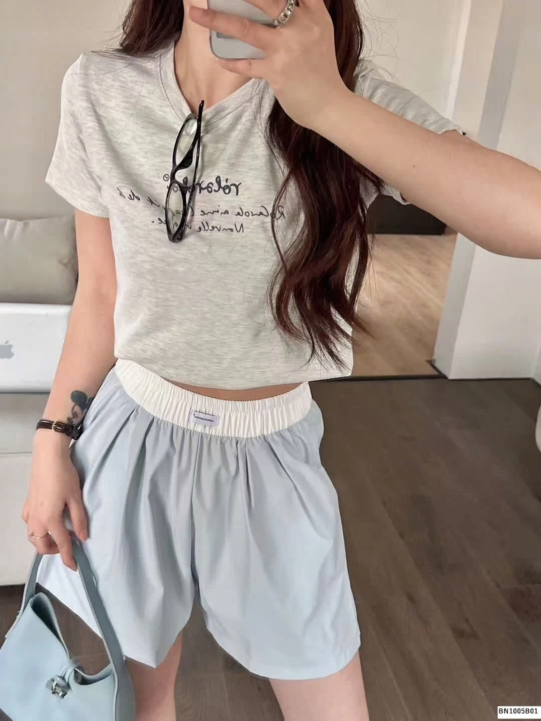 QUẦN SHORT NỮ CẠP CHUN PHỐI MÀU