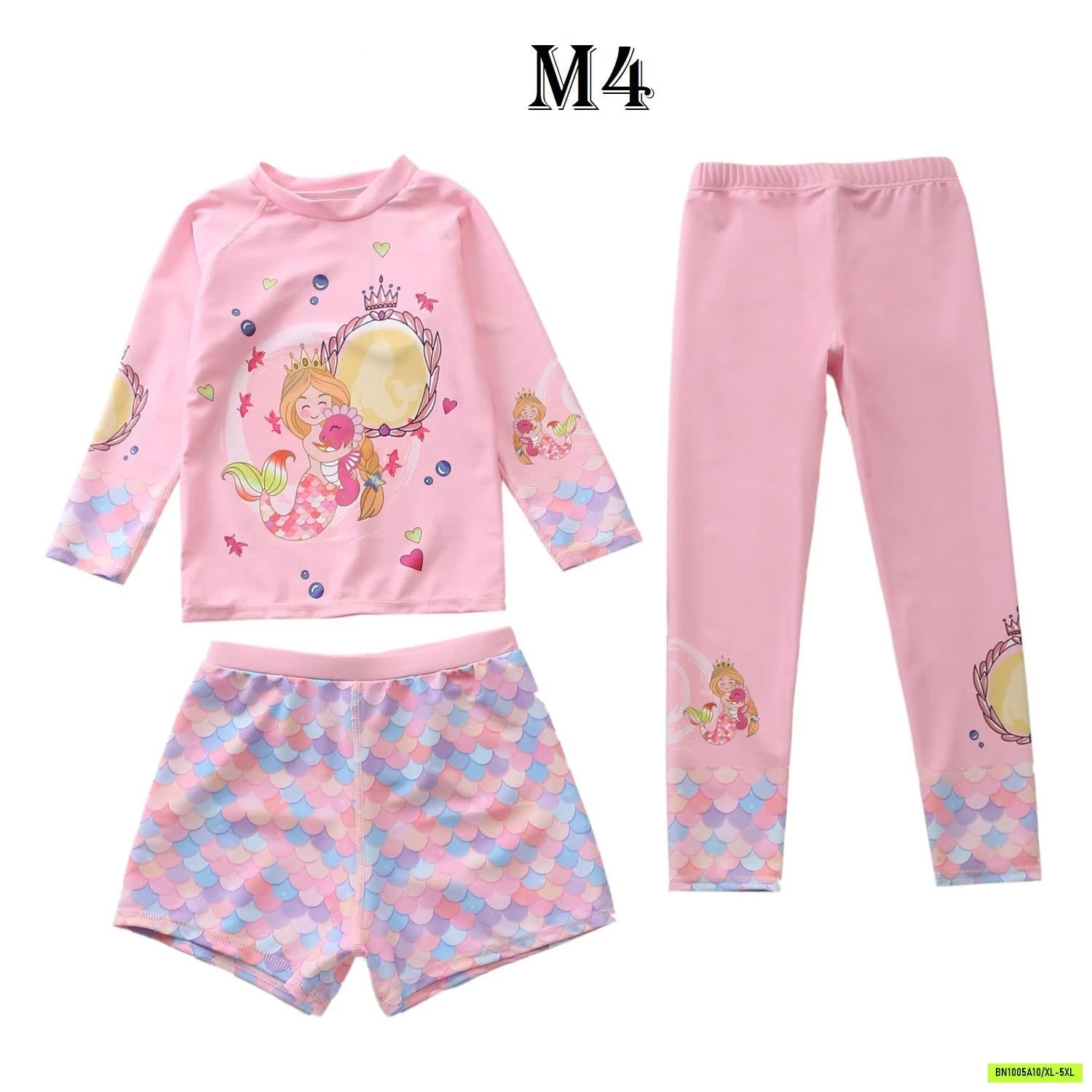 SET ĐỒ BƠI BÉ GÁI 3 CHI TIẾT