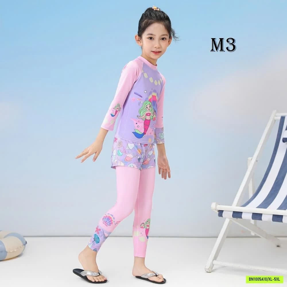 SET ĐỒ BƠI BÉ GÁI 3 CHI TIẾT