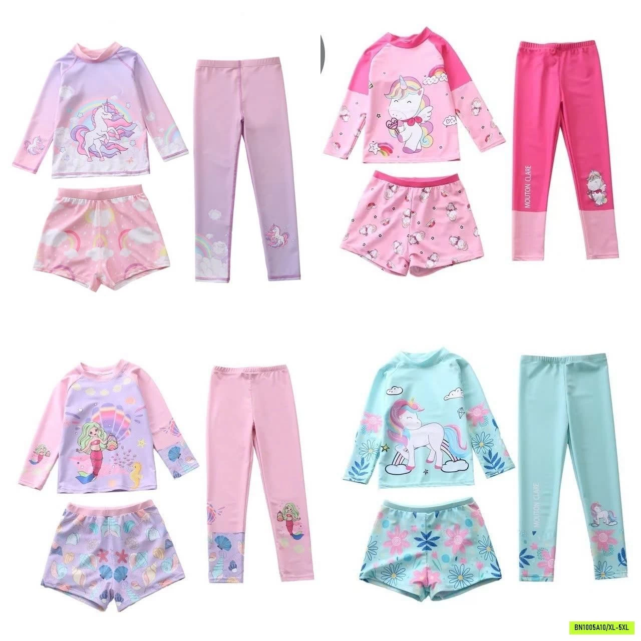 SET ĐỒ BƠI BÉ GÁI 3 CHI TIẾT