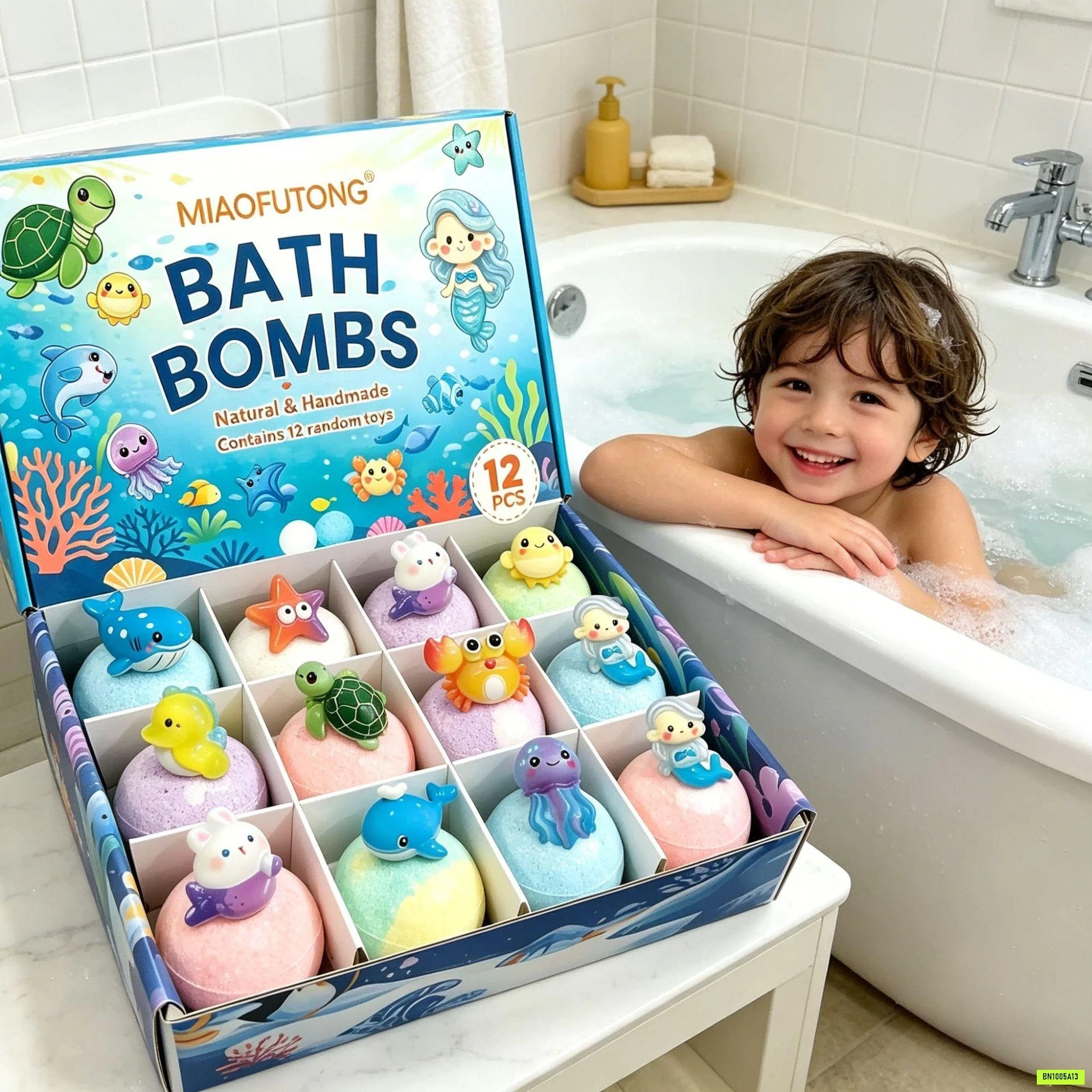 SÉT BATHBOMB 12 SINH VẬT BIỂN