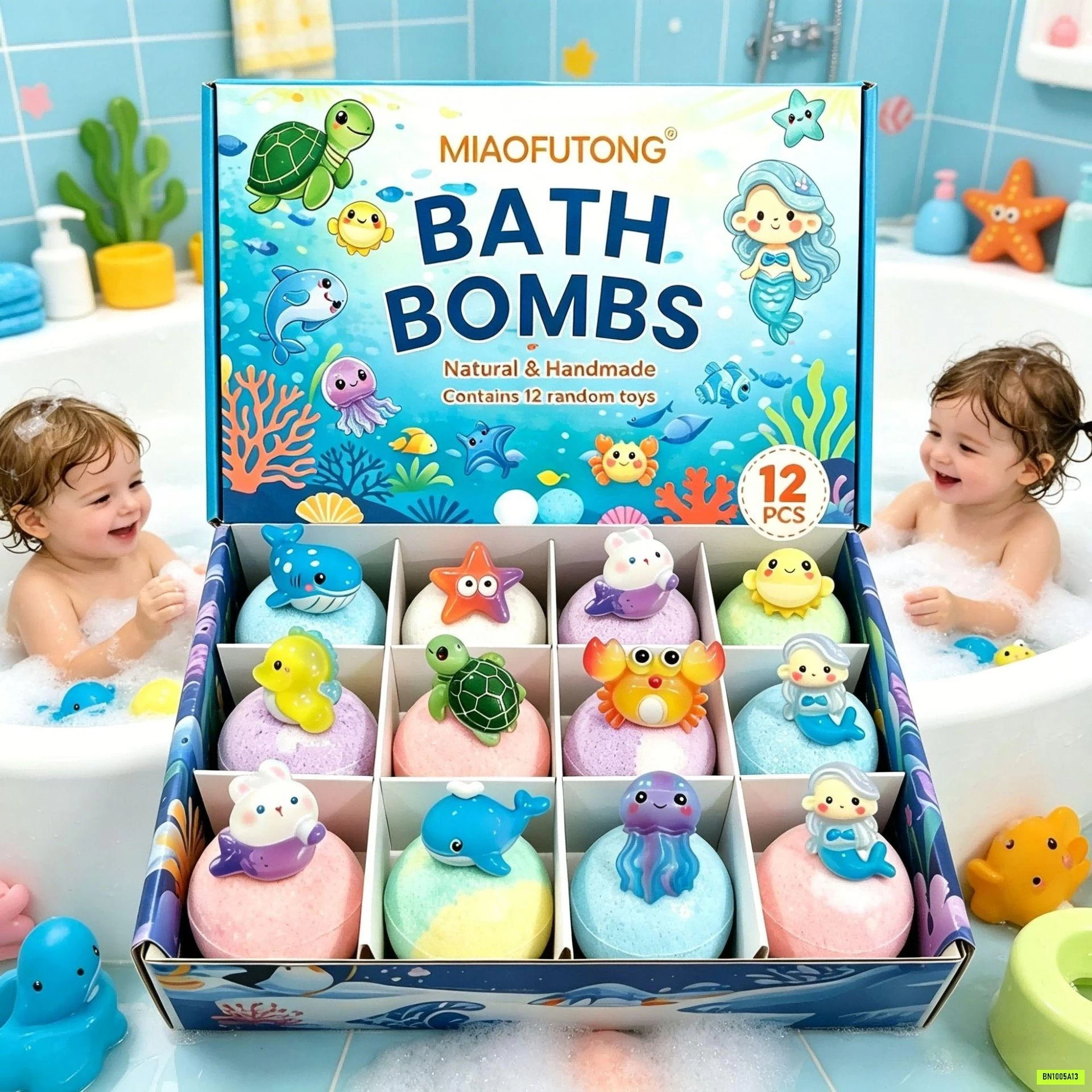 SÉT BATHBOMB 12 SINH VẬT BIỂN