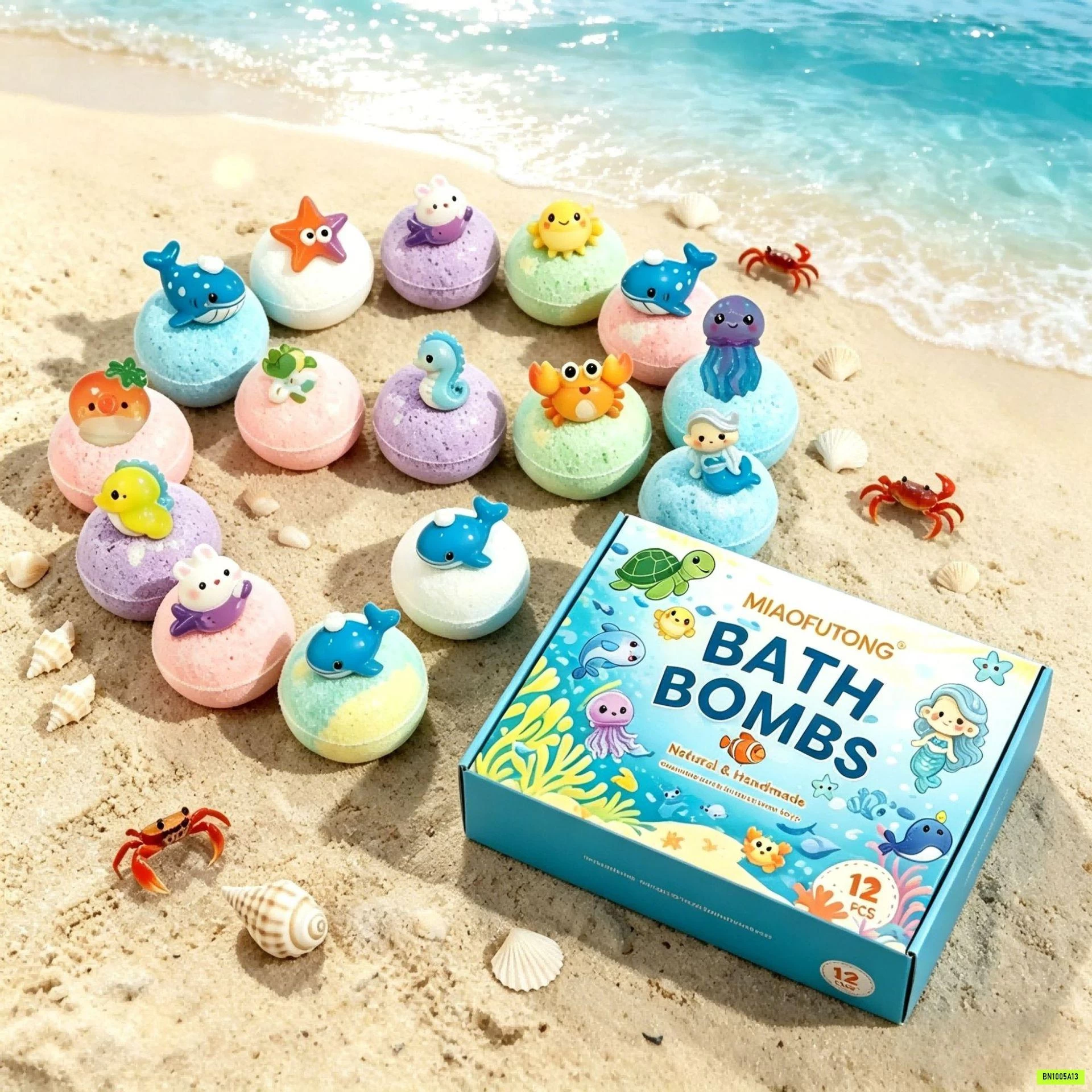SÉT BATHBOMB 12 SINH VẬT BIỂN