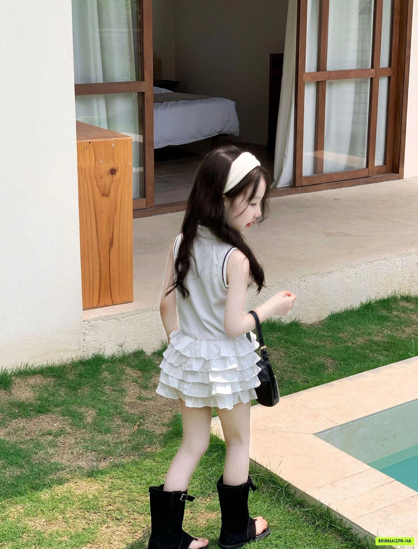 ĐẦM POLO CHÂN BÈO TẦNG