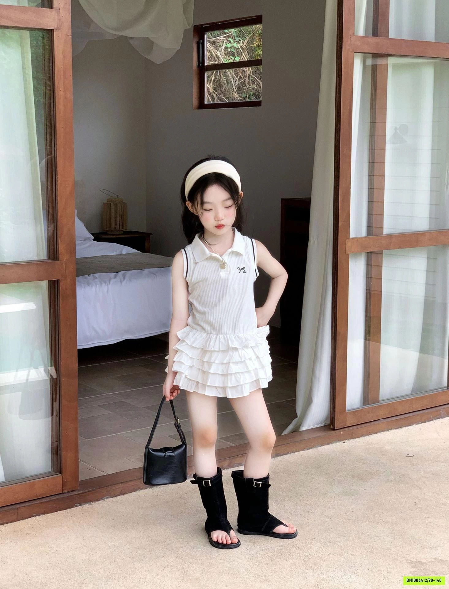 ĐẦM POLO CHÂN BÈO TẦNG
